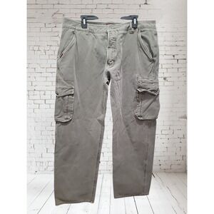 Vintage Gramicci Canvas Cargo Pants Men's 40x30 Gorpcore 90s Y2K Hook And Loop